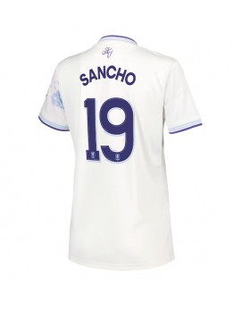 Billige Aston Villa Jadon Sancho #19 Tredjedrakt Dame 2025-26 Kortermet